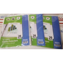 Bazic Paper sheet protector 60 count for 3 Ring Binder