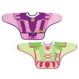 Dreambaby Food & Fun - Babero con mangas (2 unidades), diseño de princesa y hada