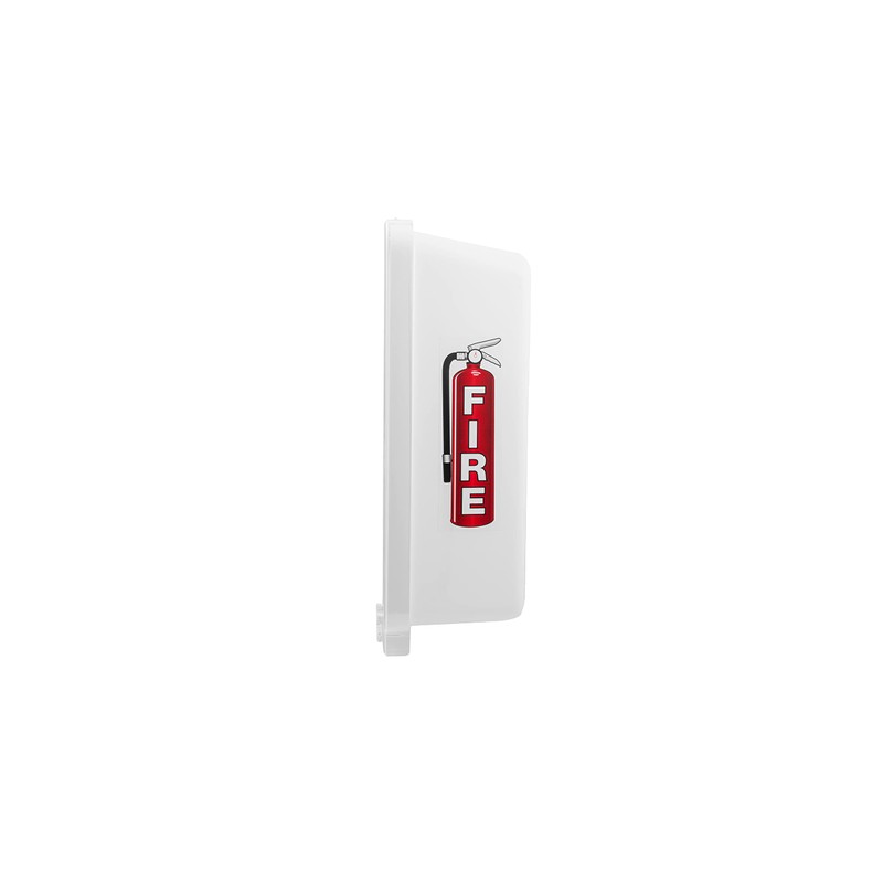AKA1 Fire Extinguisher Cabinet - Outdoor Mounted, White with Clear