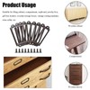 12Pcs Antique Brass Metal Label Pull Frame Handle File Name