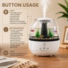 2026 Raindrop Humidifier 350ml Essential Oil Diffuser with Fish Tank