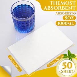 TrelaCo 50 Pcs Absorbent Pads Scented Commode Pads Disposable Bedpan Liners Pads for Bedside Commode Bucket Potty Chair Camping Portable Toilet Bags (Lemon)