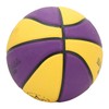Rubber Basketball, Yellow Purple Wearproof Leakproof Training Basketball for Basketball