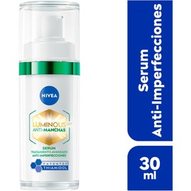 NIVEA LUMINOUS630 Anti-manchas Serum Facial Anti-imperfecciones (30 ml) - Con Ácido Hialurónico, Ácido Salicílico y Extracto de Té Verde, para una Piel Uniforme, Suave y matificada.