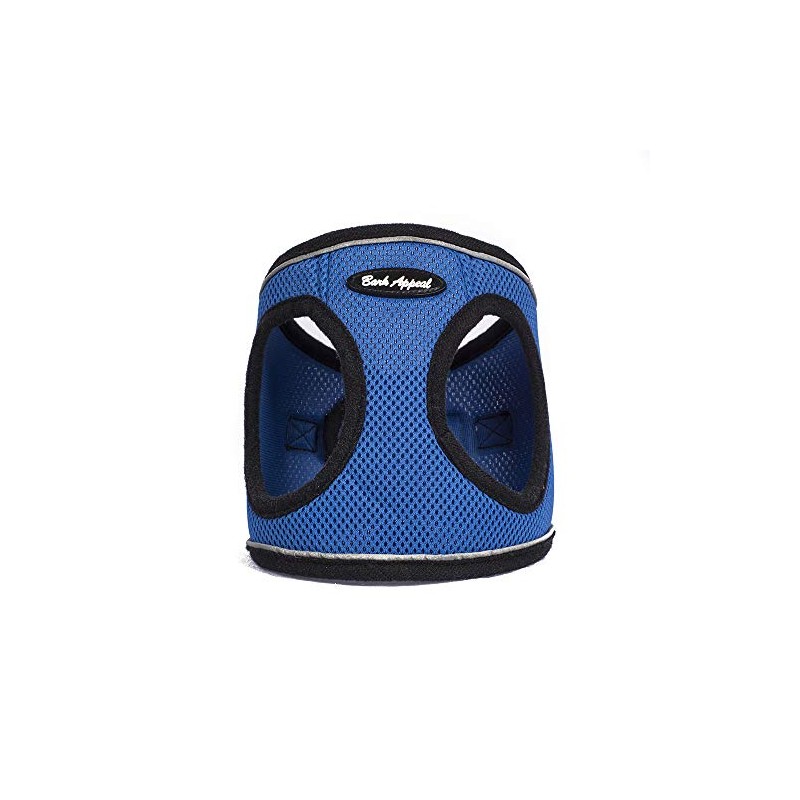 Bark Appeal BLRMEW-L Mesh EZ Wrap Reflective Harness44; Blue -