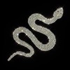 Bling Snake Rhinestones Decal, Sparkling Bedazzled Snake Symbol Waterproof Crystal
