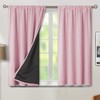BGment Pink Short Blackout Curtains for Nursery 2 Panels Set,