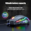 Wireless Mouse 2.4G Rechargeable USB RGB Professional Grade Optical Sensor