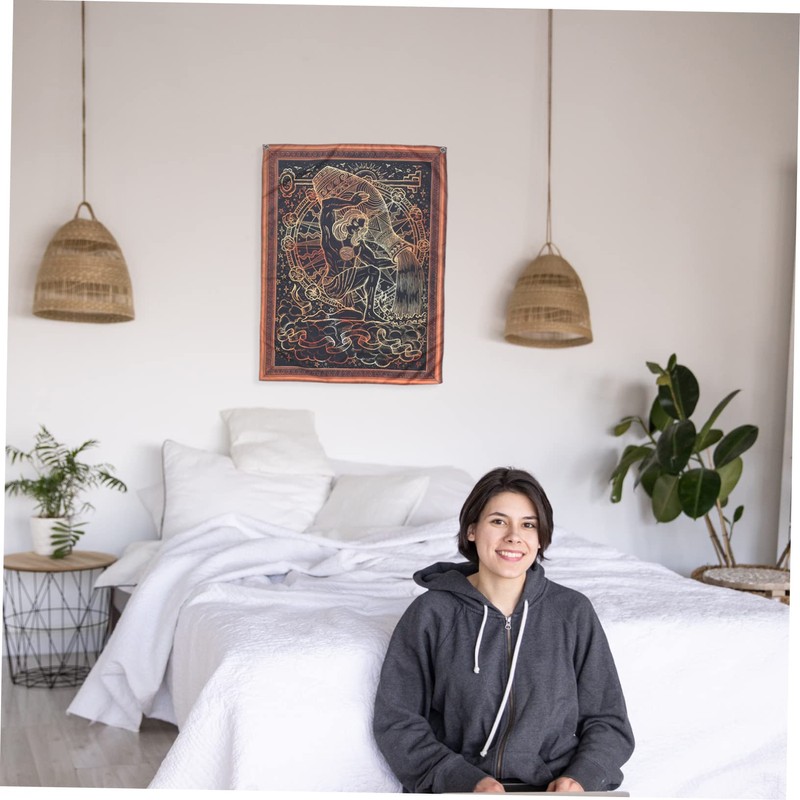 ABOOFAN Bohemian Wall Tapestry Versatile Decorative Hanging Tapestry for Living