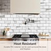 STICKGOO Subway Tile Peel and Stick Backsplash, Glossy White Marble