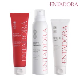 Entadora [Entadora] Keratin LPP Repair Treatment 150ml x 1 + Leave in Foam 200ml + Repair Balm 120ml / [엔타도라] 케라틴 LPP 리페어 트리트먼트 150ml 1개 + 리브인폼 200ml + 리페어밤 120ml