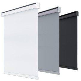 White Blackout Roller Shades - Cordless, Thermal Insulated Fabric, UV Protection, Free-Stop Design with Valance - 35" x 72" for Windows