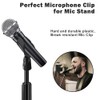 Norhogo 2 Pack mic clips for stands, Universal Microphone Clip