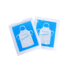 20 pcs Disposable And Plastic Waterproof Apron Barbecue Oil Transparent