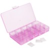 NGOSUET Pack of 12 15 Grid Universal Sorting Boxes, Transparent