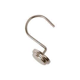 Utopia Alley Shower Hooks - Shower Curtain Rings for Bathroom - Rust Proof Shower Curtain Hooks for Shower Curtain or Liner - Set of 12, Brushed Nickel