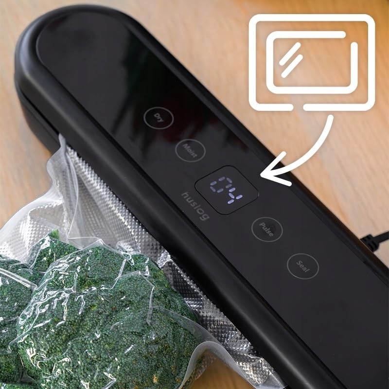 Huslog Vacuum Food Packaging Machine Portable 80W + 5 Bags