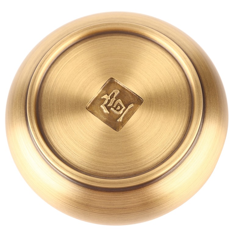 Household Brass Incense Burner Incense Burner Holders Craft Decoration (Round