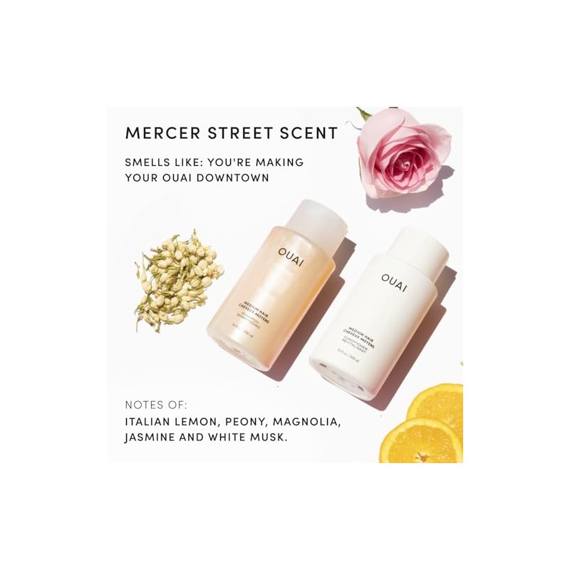 OUAI Set De Champú Y Acondicionador Para Cabello Medio, Tamaño