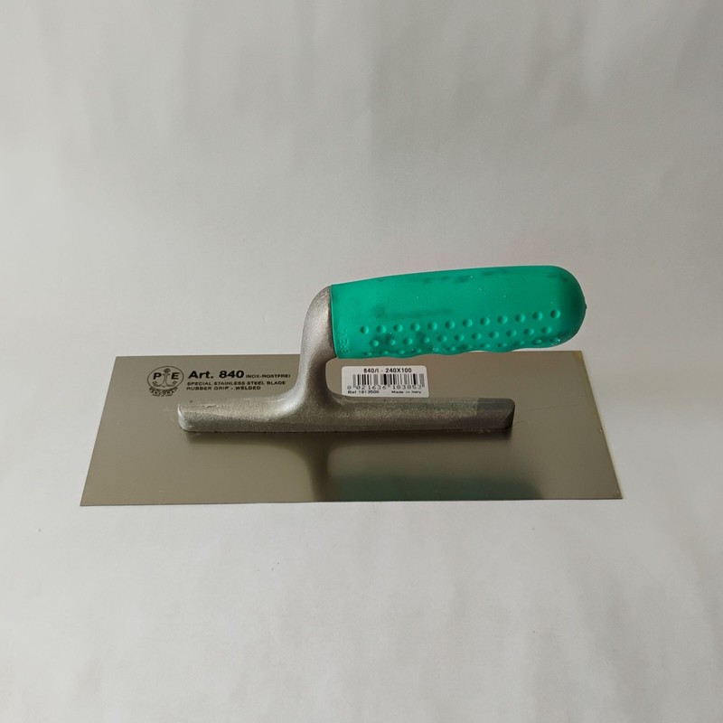 PAVAN NEW Pavan 200x80 Inox Stainless Steel Trowel Rubber Handle