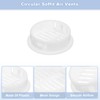 sourcing map 8Pcs 35mm/1.38" Circular Soffit Air Vents, Plastic Soffit