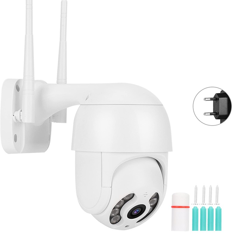 2 Inch Waterproof PTZ, 1080P WiFi 8 Lights Security Dome