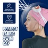 HIPPOPEA Fabric Swim Cap, High Elasticity Cloth Swimming Cap, Breathable,