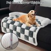 Topchances Fuzzy Pet Couch Covers for Sofa, Dog Couch Cover,