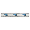 'Mallard Steam Train' 30cm (12 Inch) White Plastic Ruler (RL00041727)