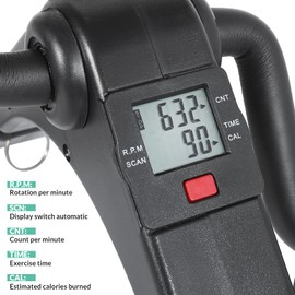 VIVIJASON Pedal Exerciser - Folding Portable Exercise Peddler - Under Desk Mini Exercise Bike for Arm/Leg Workout - Adjustable Fitness Rehab Equipment for Elderly Seniors with LCD Display (Teal)