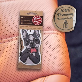 Dog Car Air Freshener 3 Pack French Bulldog Scented With Essential Oils By Fresh Fresheners