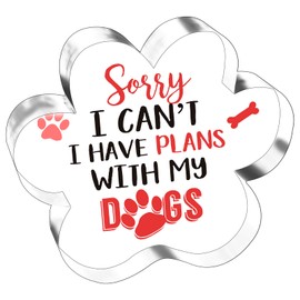 Dog Mom Gifts Dog Room Decor Dog Lovers Gifts Cute Home Decor Gifts For Dog Mother Father I Have Plan With My Dogs Acrylic Desk Signs Christmas Gift For Dog Lovers Stocking Stuffers For Cat Mom