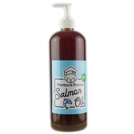 Professor Pooch’s Salmon Oil for Dogs Omega 3 Supplement 100% Natural Scottish Fish Oil (with pump) (1L)