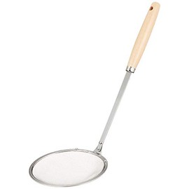 Endoshoji Professional Olive Ladle, Stainless Steel / Natural Wood, Made in Japan