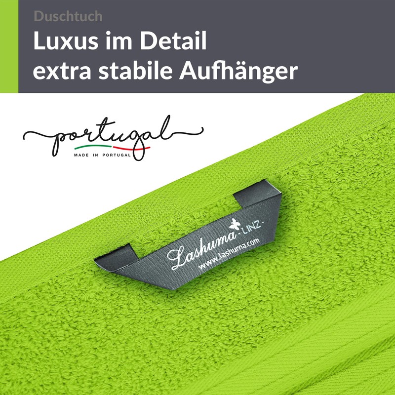 Lashuma Linz Beach Towel Apple Green Cotton Bath Towel for