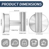 Ycxz Suction Cup Hooks for Shower,Bathroom,Kitchen,Window,Glass Door,Mirror,Tile,15LB Heavy Duty No-Drill