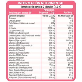 HEALTHADDICTION - Glow Complex - Colágeno Hidrolizado con Biotina, 11 Vitaminas y 5 Minerales - Suplemento Vegano para Piel, Cabello y Uñas - 60 Cápsu