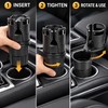 2 Pack Rotating Car Center Console Cup Holders with Double-Layer