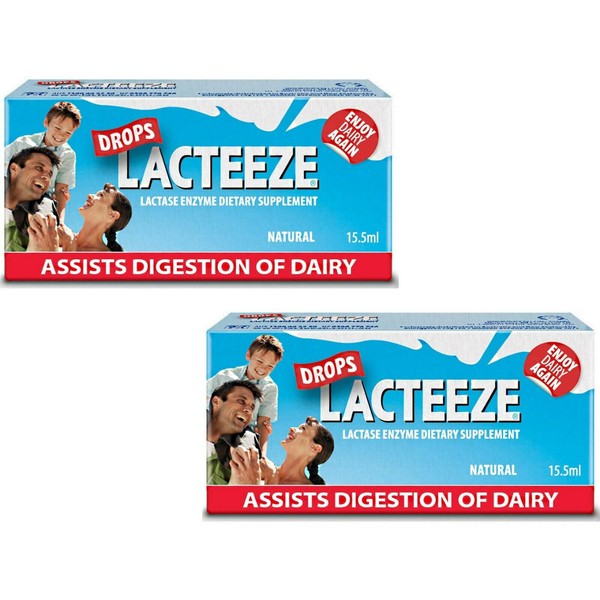 ( 2 x 15.5ml ) Lacteeze Drops ( Lactase Enzyme )