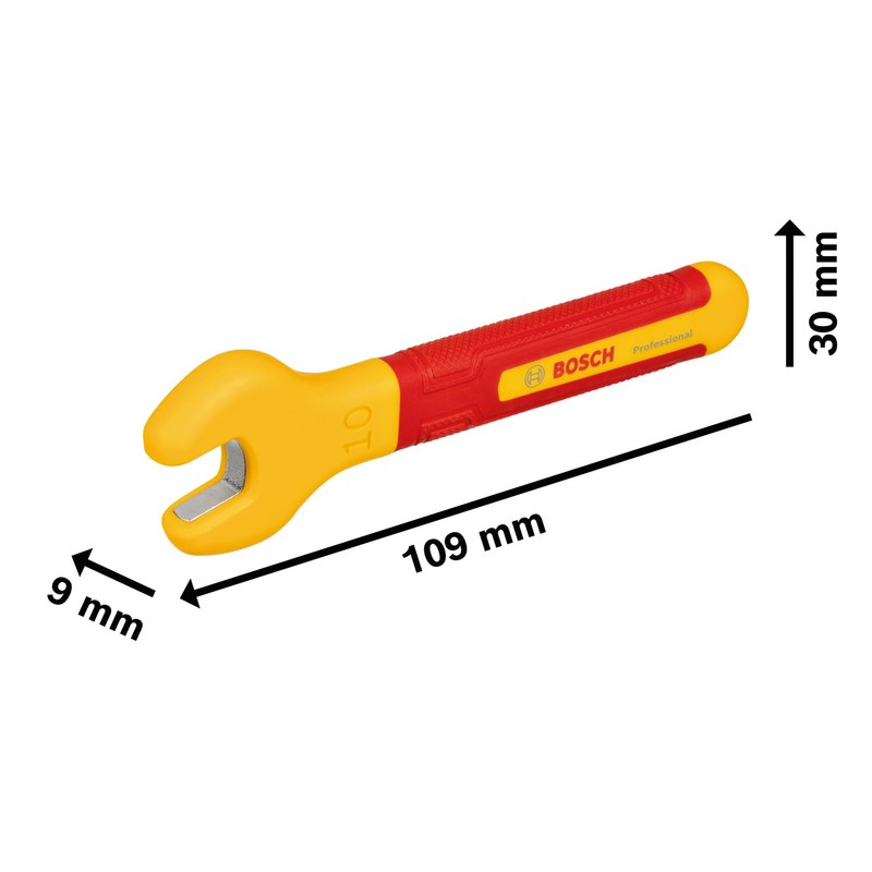Bosch Professional VDE Spanner - 10 mm (jaw Position of