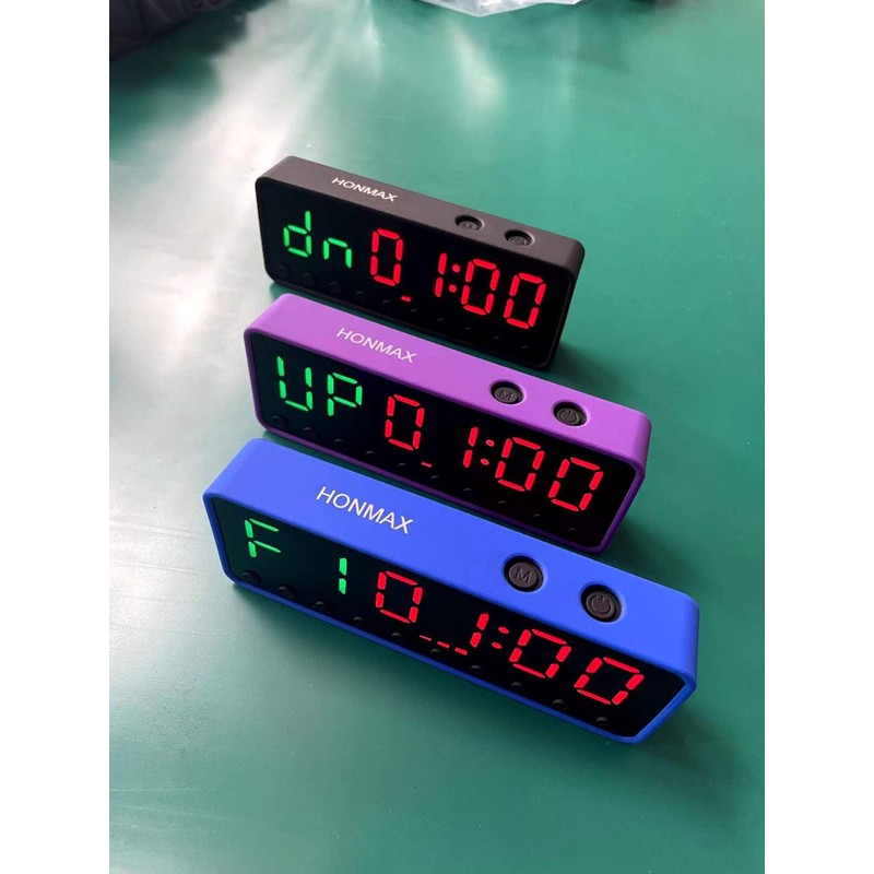 Digital Interval Timer with LED Display, Workout Timer/Blue Button