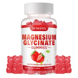 nutravita BESTBY 09/26 Nutravita Magnesium Glycinate Gummies 1000mg L-Threonate VitD B6