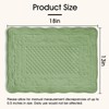 Grass Green 100% Cotton Quilted Placemats Set of 6, Rectangular