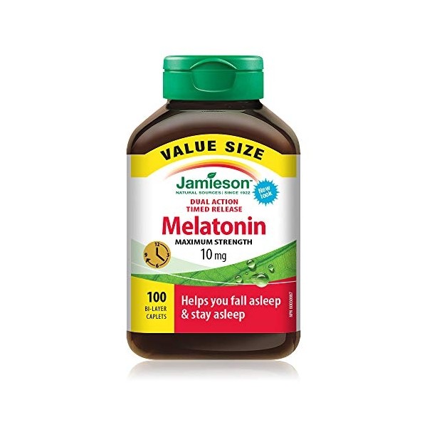 Jamieson Laboratories Melatonin Supplement, 10mg, 100 Count