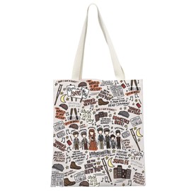 JTOUK Musical Inspired Gift Musical Theatre Gift Broadway Musical Tote Bag for Theatre Lover (News Tote EU)