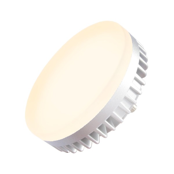 GX53 LED Bulb, Flat Shape, φ74, LED Lamp, 6W, Lighting Angle, 100°, 60W Equivalent, Color Rendering Index, Ra80, Indirect Lighting GX53-1 (Set of 5, Bulb Color (2700K))