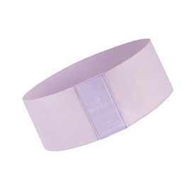 BYZOOM FITNESS Fabric Resistance Band Elastic Booty Band, Perfect for Fitness Working Out at Home Gym, Leg Training Workout for Woman–Resistance Level Light 11lb/5kg Purple