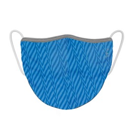 Sunday Afternoon S1AAC854-595 UV Shield Cool Face Mask with Tonal Blue Electric Stripes