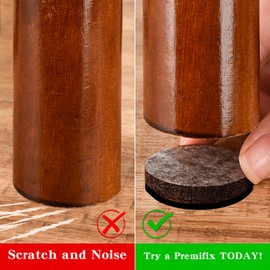 Non Slip Furniture Rubber Pads 2 inch 8 Pieces Round Anti Slip Furniture Pads Hardwood Sofa Bed Stopper Self Adhesive Anti Skid 7mm Thick Furniture Protector for Hardwood Floor