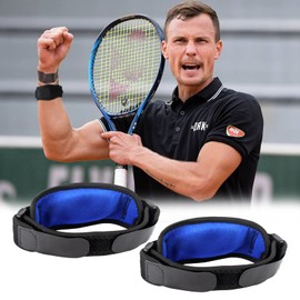 AYNKH 2Pcs Blaue Unterstützung für Männer und Frauen Verstellbare Unterstützung Anti-Rutsch-Tennis Ellenbogenunterstützung Arthritis, Sehnenentzündung, Gelenkschmerzen, Gewichtheben